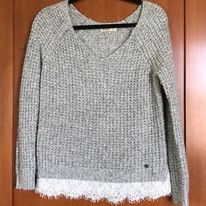 Grey Hollister Sweater
